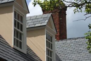 picture of a home with a slate roof